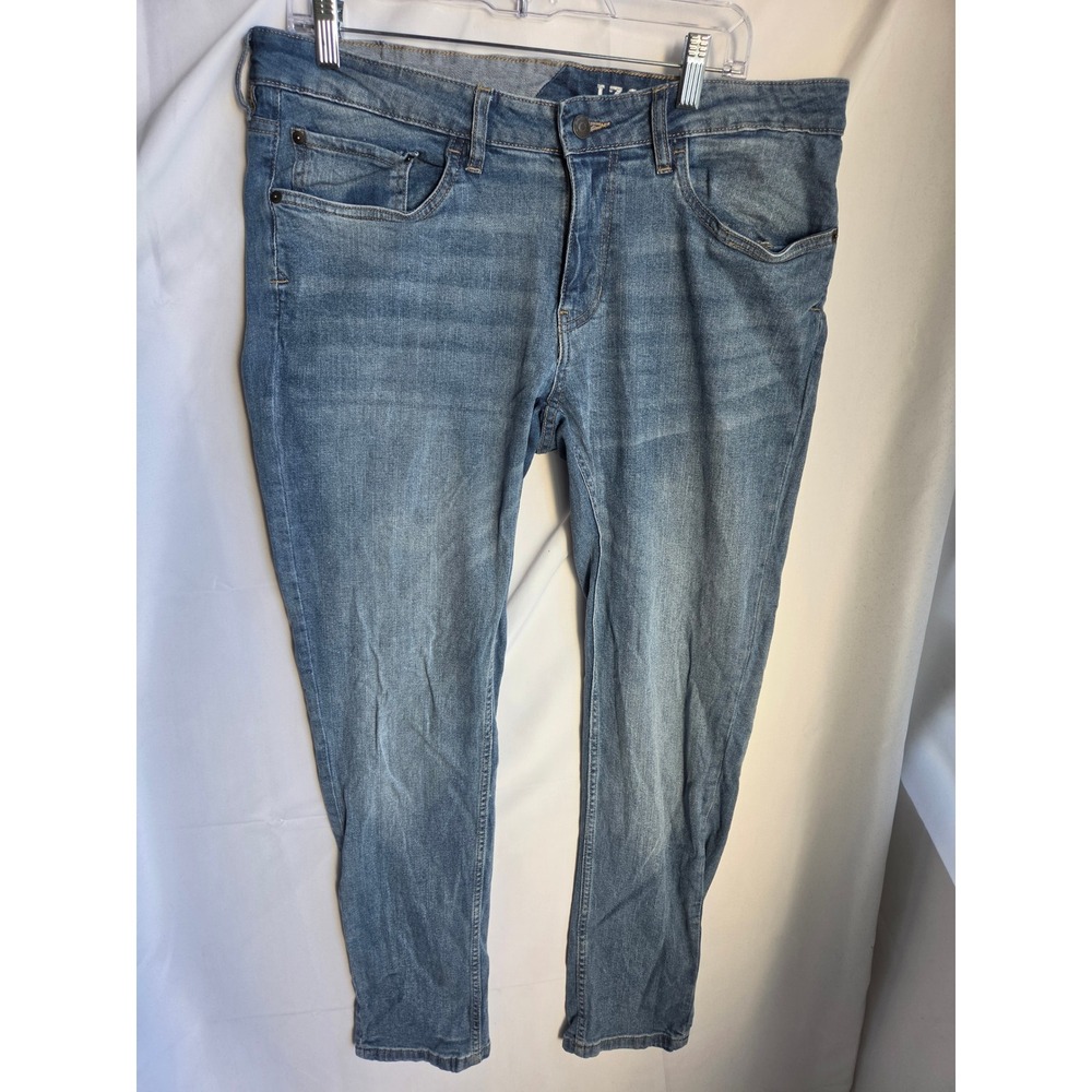IZOD Skinny Fit Jeans Mens Blue Medium Wash Skinny Mid Rise Tapered